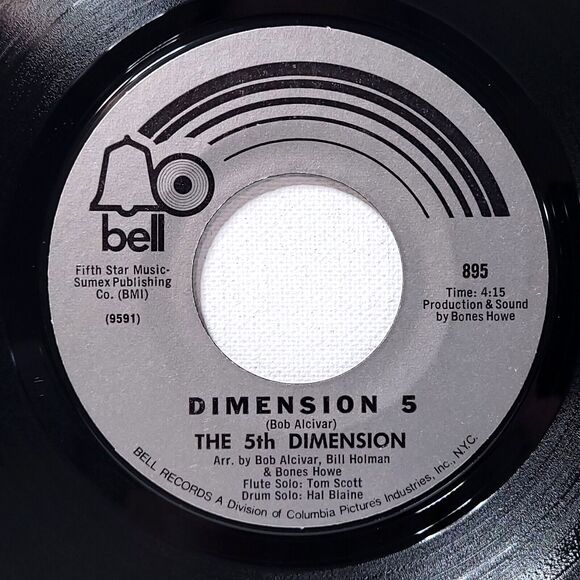 5th Dimension 45 Save The Country / Dimension 5 on Bell VG+ Soul - Picture 2 of 2